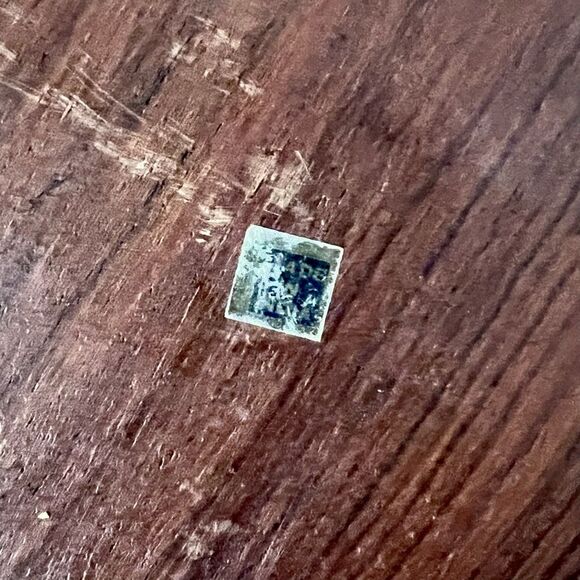 Wood Hand Carved Ornate Trinket Box - India Blue Velvet Inside 6” x 3.75” x 2” - Picture 8 of 10